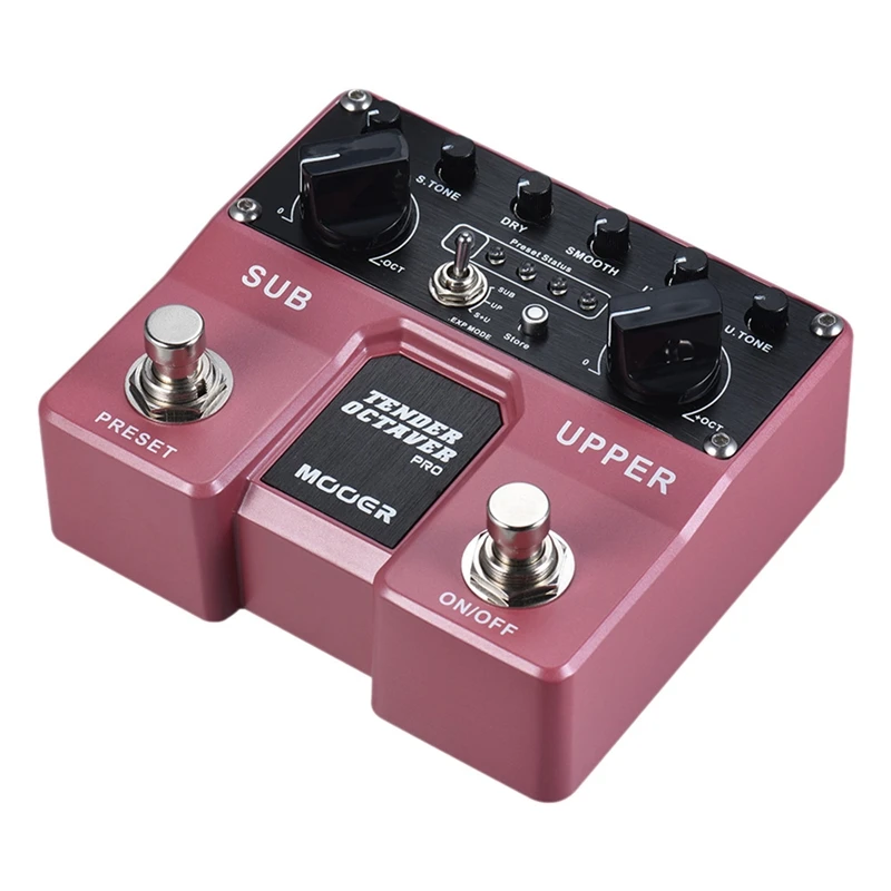 

MOOER Tender Octaver Pro Octave Guitar Effect Pedal Sub & Upper Octaves 4 User Presets With Dual Footswitches Guitar Accessories
