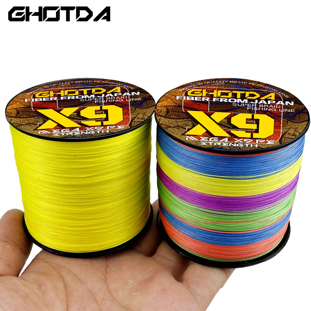 GHOTDA Fishing Line 9 Strands 500M 300M 100M Multifilament PE Line 20-100lb Saltwater Fishing Tackle
GHOTDA Fishing Line 9 Strands 500M 300M 100M Multifilament PE Line 20-100lb Saltwater Fishing Tackle