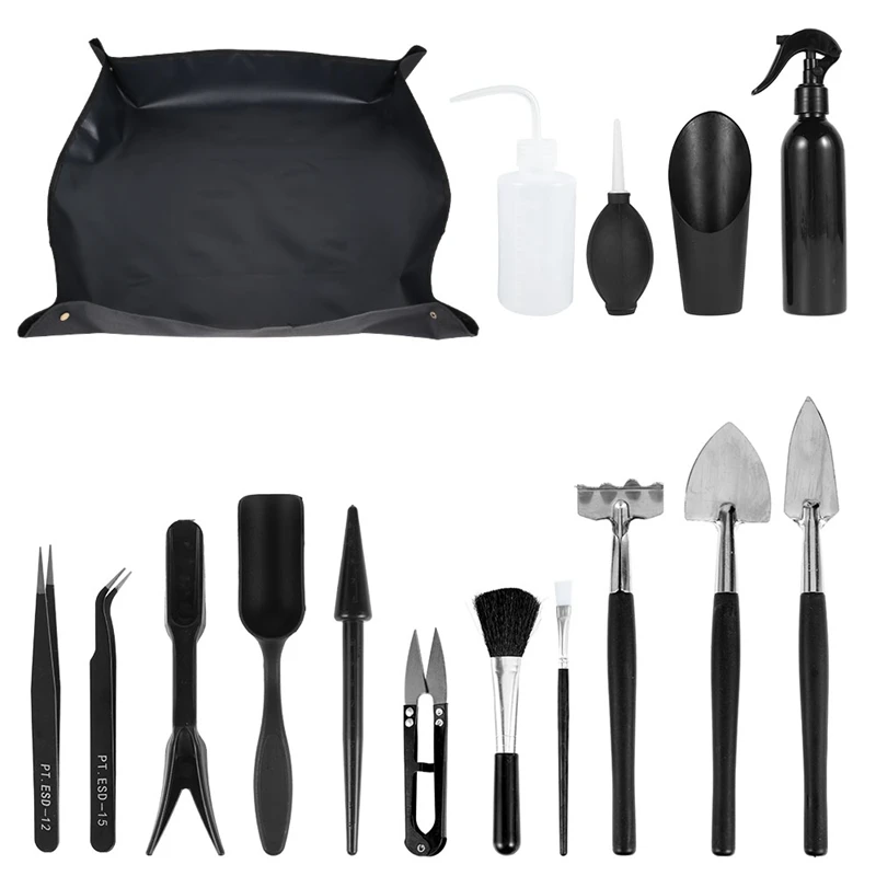 16Pcs Succulent Plants Tools Mini Garden Hand Tools Set Transplanting Tools Miniature Planting Gardening Tool Set
16Pcs Succulent Plants Tools Mini Garden Hand Tools Set Transplanting Tools Miniature Planting Gardening Tool Set