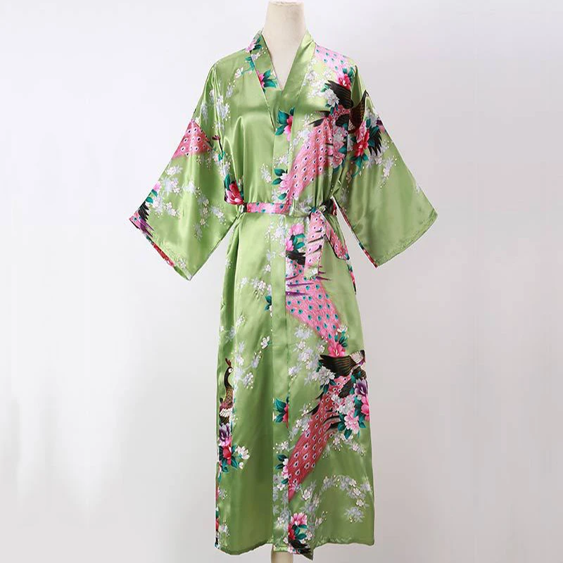 Women's Kimono Robe Silky Long Robes Floral Nightgown Bridesmaid Wedding Bathrobe Party Robe Sexy Satin Sleepwear 49 Inches
Women's Kimono Robe Silky Long Robes Floral Nightgown Bridesmaid Wedding Bathrobe Party Robe Sexy Satin Sleepwear 49 Inches