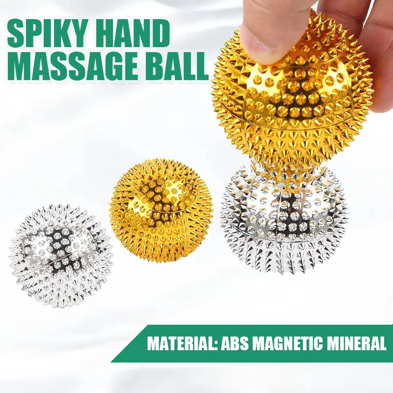 2PCS Hand Magnetic Therapy Spiky Hand Massage Ball Pressure Relief Trigger Point Pocket Massager Health Care Tool
2PCS Hand Magnetic Therapy Spiky Hand Massage Ball Pressure Relief Trigger Point Pocket Massager Health Care Tool
