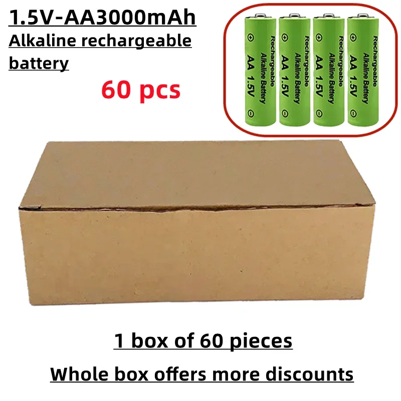 AA rechargeable battery, alkaline material, 1.5V, 3000mAh, sold in a box, suitable for mice, remote controls, etc
AA rechargeable battery, alkaline material, 1.5V, 3000mAh, sold in a box, suitable for mice, remote controls, etc