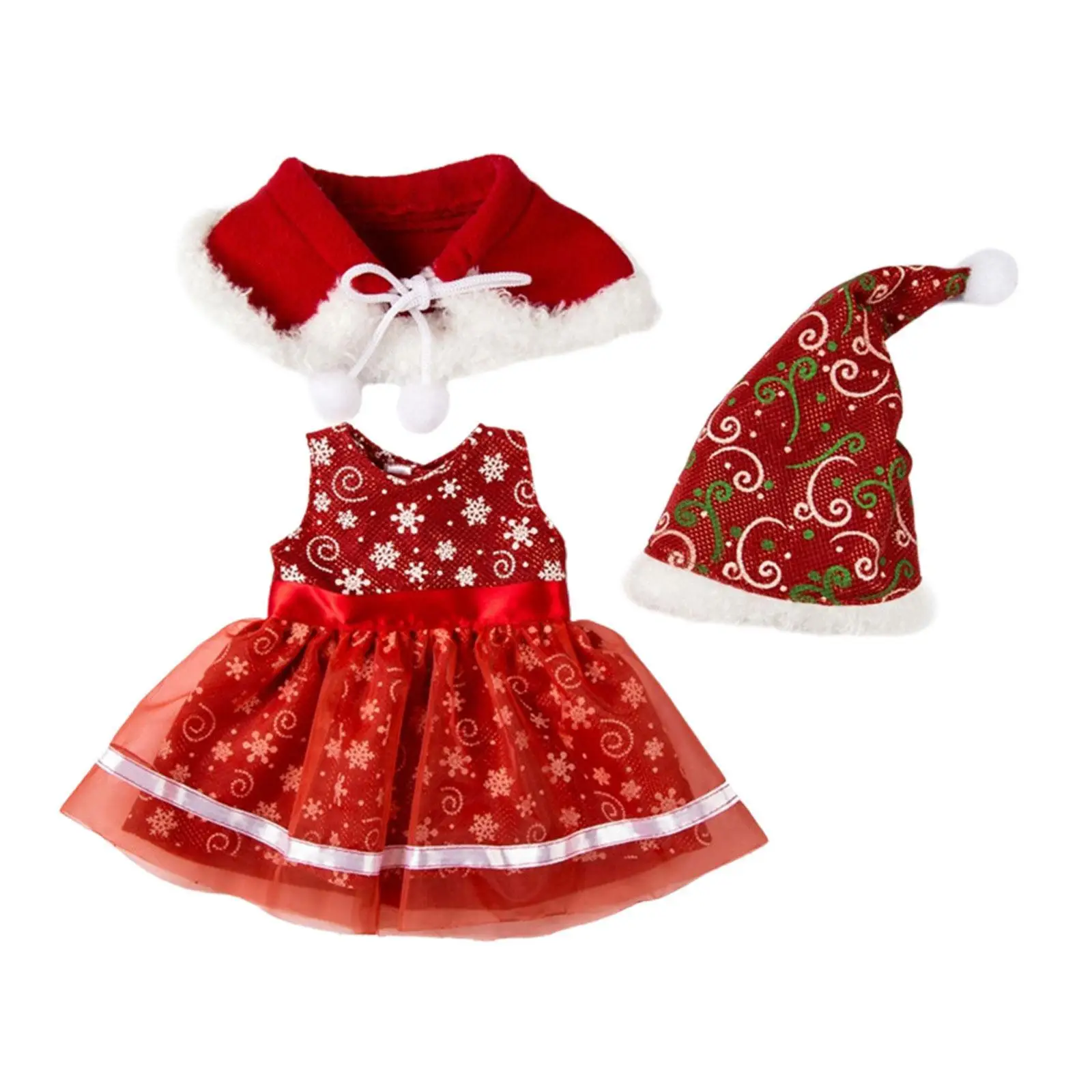 Christmas Doll Dress For 18 inch Doll Fashion Handmade Lace Princess Dress Hat Shawl Set Xmas Doll Dress Clothes Girl Kids Gifts
Christmas Doll Dress For 18 inch Doll Fashion Handmade Lace Princess Dress Hat Shawl Set Xmas Doll Dress Clothes Girl Kids Gifts