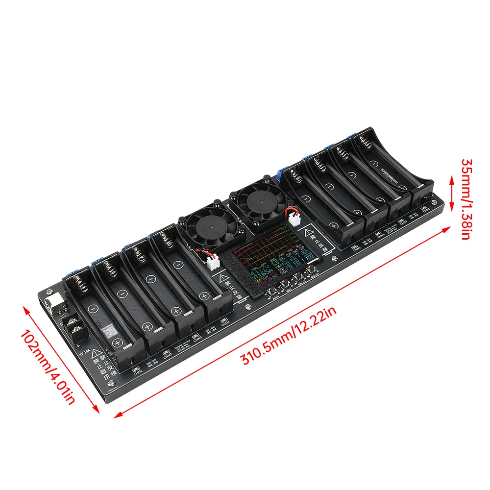 Aideepen Модуль тестера емкости литиевых батарей Type-C 8 каналов
Aideepen Модуль тестера емкости литиевых батарей Type-C 8 каналов
