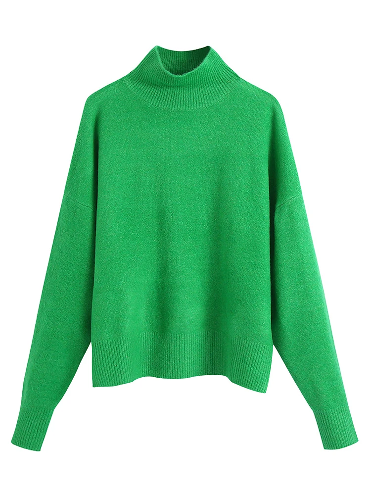 Fitshinling Korean Fashion Slim Turtleneck Sweater Women's Clothing Knitwear New Arrival Green Jumper Pullover Knitted Tops 
Fitshinling Korean Fashion Slim Turtleneck Sweater Women's Clothing Knitwear New Arrival Green Jumper Pullover Knitted Tops