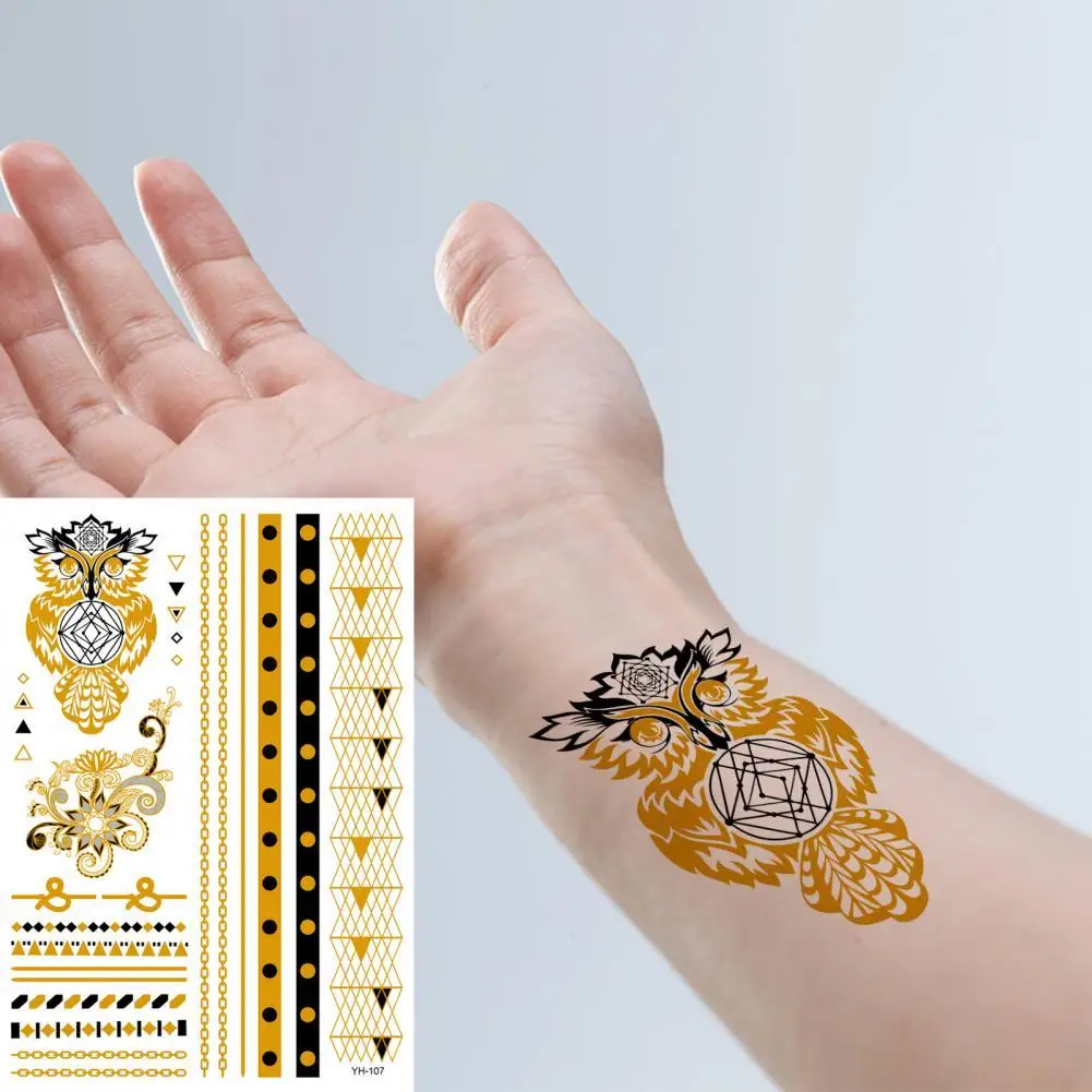 Временная тату-наклейка, металлический водонепроницаемый боди-арт, водонепроницаемый боди-арт, временная тату перо
Временная тату-наклейка, металлический водонепроницаемый боди-арт, водонепроницаемый боди-арт, временная тату перо