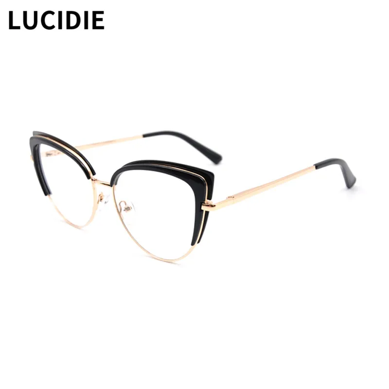 LUCIDIE Ladies Cat Eye Glasses Frames Fashion Women Luxury EyeGlasses Retro Anti Blue Light Optical Myopia Eyewear HG60056
LUCIDIE Ladies Cat Eye Glasses Frames Fashion Women Luxury EyeGlasses Retro Anti Blue Light Optical Myopia Eyewear HG60056
