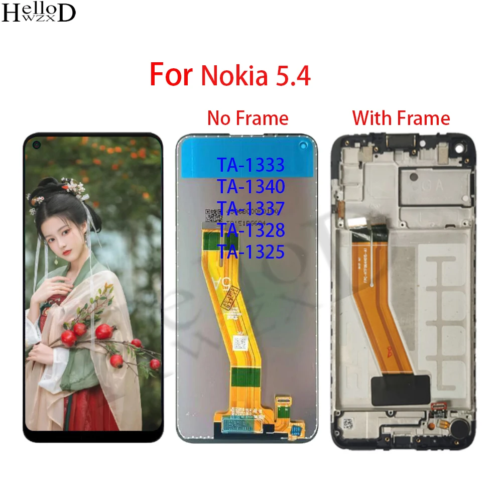 ЖК-дисплей 6,39 дюйма для Nokia 5,4 TA-1333/1340/1337, сенсорный экран с дигитайзером в сборе для Nokia 3,4 TA-1288/1285/1283 LCD
ЖК-дисплей 6,39 дюйма для Nokia 5,4 TA-1333/1340/1337, сенсорный экран с дигитайзером в сборе для Nokia 3,4 TA-1288/1285/1283 LCD