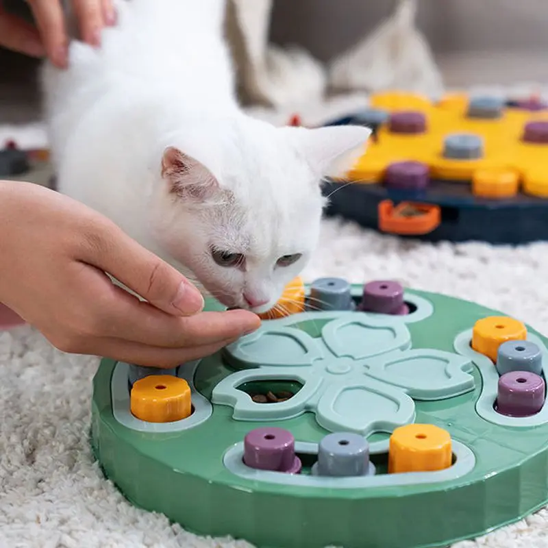 Dog Toy Puzzle Toys Turntable Slow Feeder Educational Interactive Food Bowl Slowly Eating Bowl Pet Cat Dogs Training Game Toy
Dog Toy Puzzle Toys Turntable Slow Feeder Educational Interactive Food Bowl Slowly Eating Bowl Pet Cat Dogs Training Game Toy