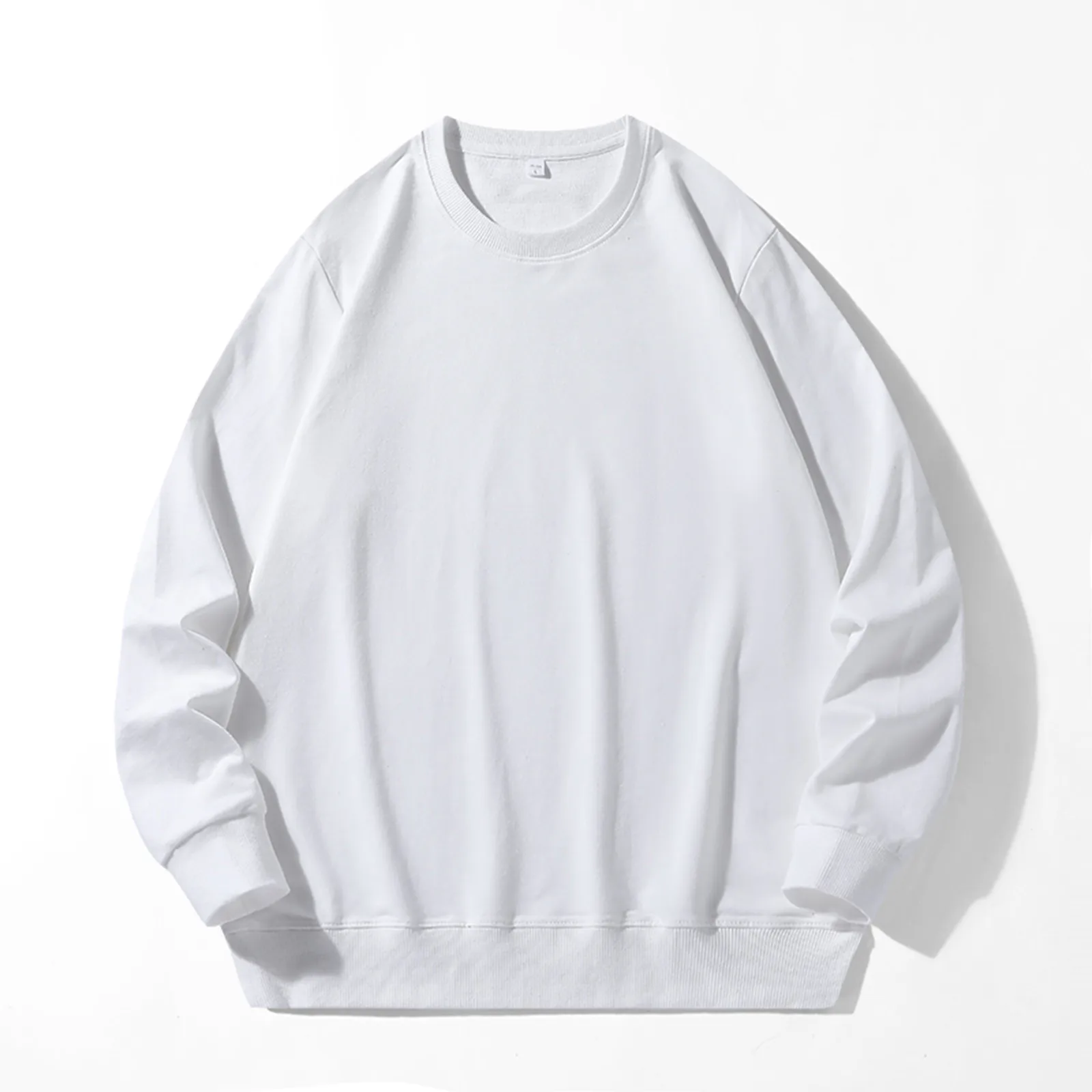 Mens Fashion Leisure Threaded Neckline Sweatshirt Solid Color Round Neck Pullover Sweater Top Workout Long Sleeve Autumn Outfits
Mens Fashion Leisure Threaded Neckline Sweatshirt Solid Color Round Neck Pullover Sweater Top Workout Long Sleeve Autumn Outfits