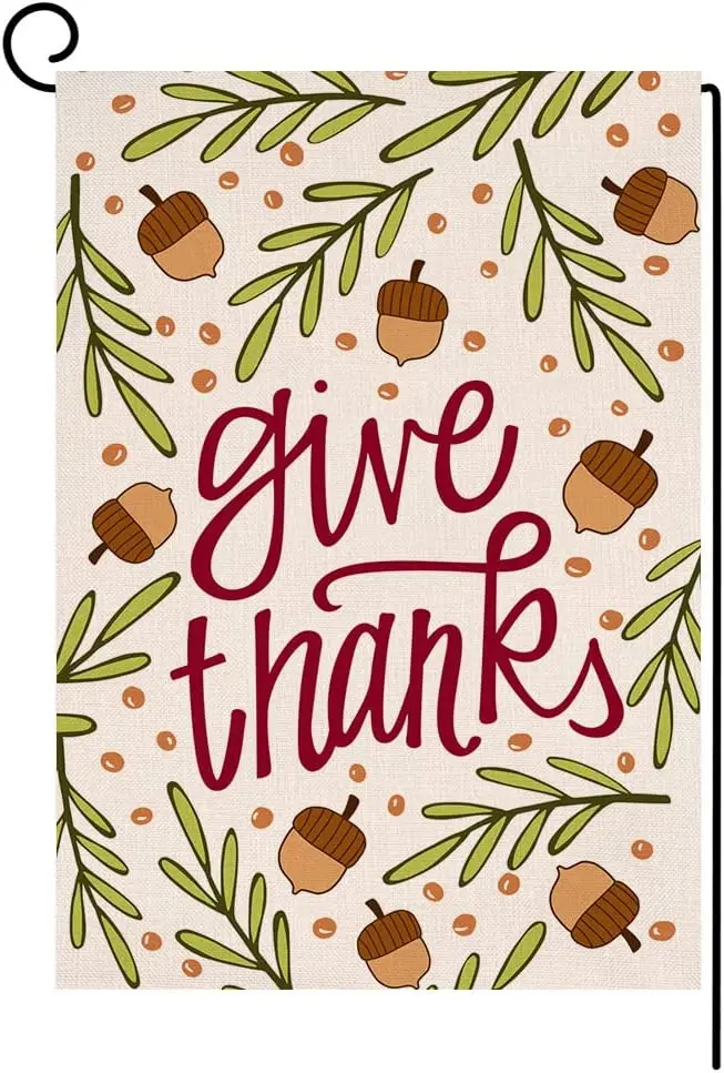 Fall Thanksgiving Garden Flag 12x18 Vertical Double Sided Autumn Leaves Give Thanks Outside Decorations Burlap Yard Flag
Fall Thanksgiving Garden Flag 12x18 Vertical Double Sided Autumn Leaves Give Thanks Outside Decorations Burlap Yard Flag