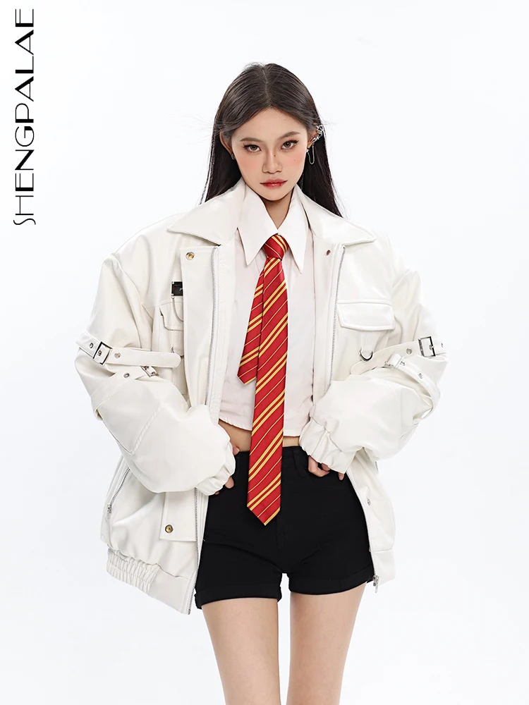 SHENGPALAE High-quality White Quilted Leather Jacket Women's 2023 Spring Loose Office Lady Couple Coat Outerwear Fashion 5R852
SHENGPALAE High-quality White Quilted Leather Jacket Women's 2023 Spring Loose Office Lady Couple Coat Outerwear Fashion 5R852