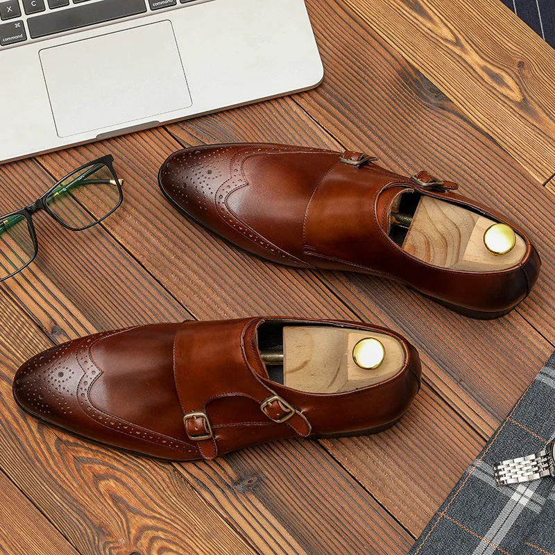 Popular men's leather shoes 2022 new formal dress first layer cowhide Mengke shoes fashion handmade business leather men's shoes
Popular men's leather shoes 2022 new formal dress first layer cowhide Mengke shoes fashion handmade business leather men's shoes