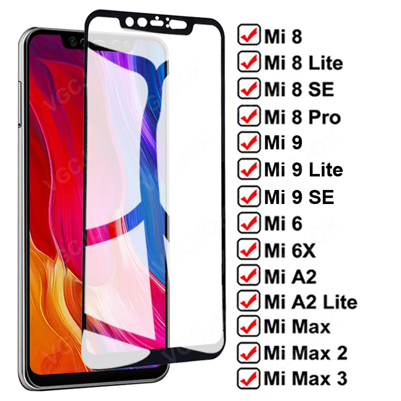 9D Full Protection Glass For Xiaomi Mi 8 Lite 9 SE Mi8 Mi9 Pro Tempered Screen Protector Mi 6 6X A2 lite Max 2 3 Protective Film
9D Full Protection Glass For Xiaomi Mi 8 Lite 9 SE Mi8 Mi9 Pro Tempered Screen Protector Mi 6 6X A2 lite Max 2 3 Protective Film