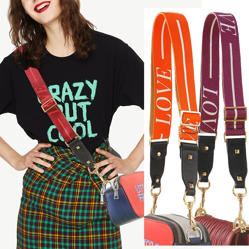 3.8cm Wide Women Fashion Shoulder Bag Strap Adjustable Replacement Messenger Purse Crossbody Belt Love Pattern Nylon Bag Parts
3.8cm Wide Women Fashion Shoulder Bag Strap Adjustable Replacement Messenger Purse Crossbody Belt Love Pattern Nylon Bag Parts