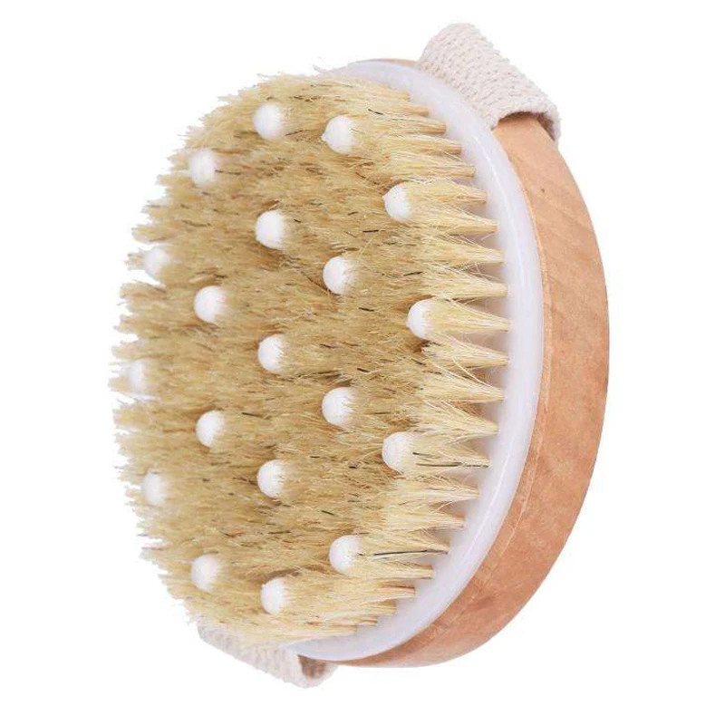 Summer environment-friendly Hot Selling Wooden Bath Brush Dry Round Natural Boar Bristles Body Brush With Massage Beads
Summer environment-friendly Hot Selling Wooden Bath Brush Dry Round Natural Boar Bristles Body Brush With Massage Beads