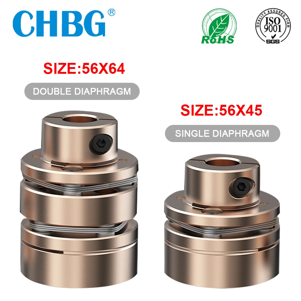 Flange Coupling CHBG LED D56L45/64 Flexible Motor Shaft Coupler Aluminium Diaphragms Universal Joint For 3D Printer Cardan Rc
Flange Coupling CHBG LED D56L45/64 Flexible Motor Shaft Coupler Aluminium Diaphragms Universal Joint For 3D Printer Cardan Rc