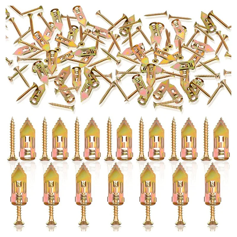 Promotion! 240Pcs Self-Drilling Anchors With Screws Kit, Hollow Wall Anchor Self Tapping Screw Assortment For Straps Decoration
Promotion! 240Pcs Self-Drilling Anchors With Screws Kit, Hollow Wall Anchor Self Tapping Screw Assortment For Straps Decoration