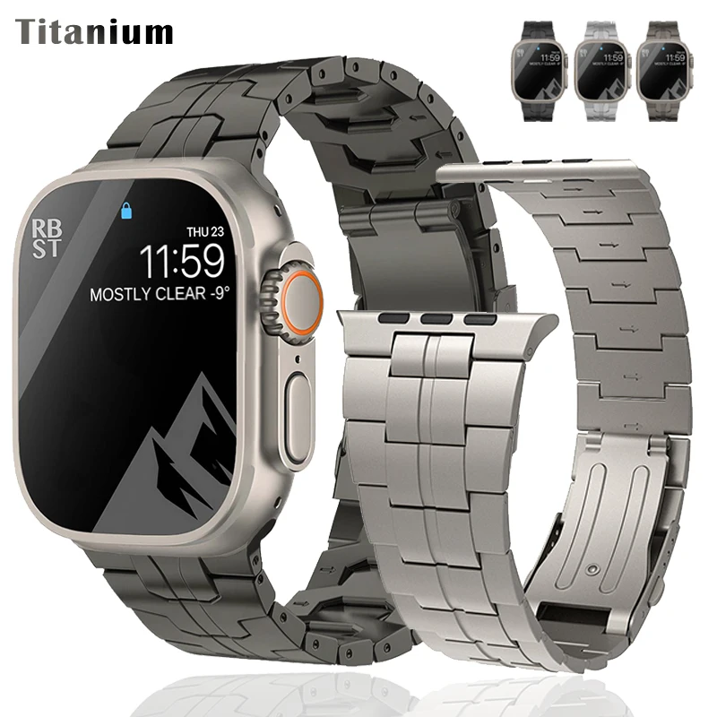 Роскошный титановый ремешок для Apple Watch Band 44 мм 40 мм 45 мм 41 мм 49 мм 42 мм 38 мм, браслет Correa для IWatch Series 3 6 5 Se 7 8 Ultra
Роскошный титановый ремешок для Apple Watch Band 44 мм 40 мм 45 мм 41 мм 49 мм 42 мм 38 мм, браслет Correa для IWatch Series 3 6 5 Se 7 8 Ultra