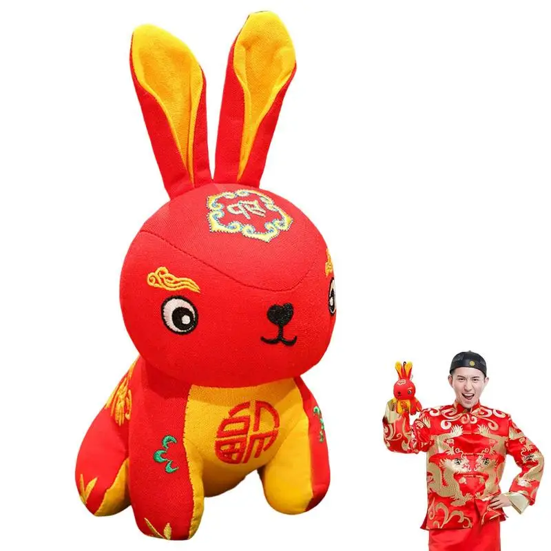 Chinese New Year Bunny Zodiac Rabbit Plush Mascot Doll Year Of The Rabbit Mascot Plush Toy For Home Decor Table Desk Decoration
Chinese New Year Bunny Zodiac Rabbit Plush Mascot Doll Year Of The Rabbit Mascot Plush Toy For Home Decor Table Desk Decoration