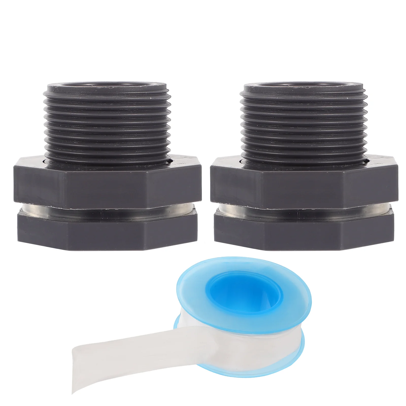2 Pcs Pvc Partition Connector Hose Fitting 3/4 Inch Water Tank Bulkhead Coupler Bathtub Accessories
2 Pcs Pvc Partition Connector Hose Fitting 3/4 Inch Water Tank Bulkhead Coupler Bathtub Accessories