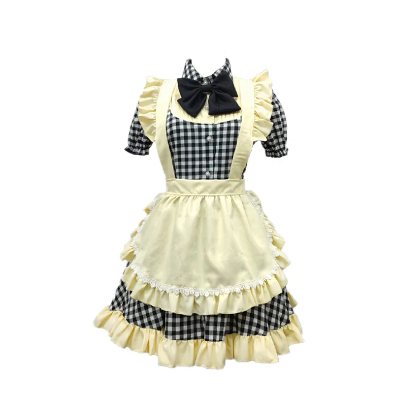 Lolita princess dress college style Halloween black and white red plaid maid uniform cosplay Lolita cute cosplay costumes
Lolita princess dress college style Halloween black and white red plaid maid uniform cosplay Lolita cute cosplay costumes