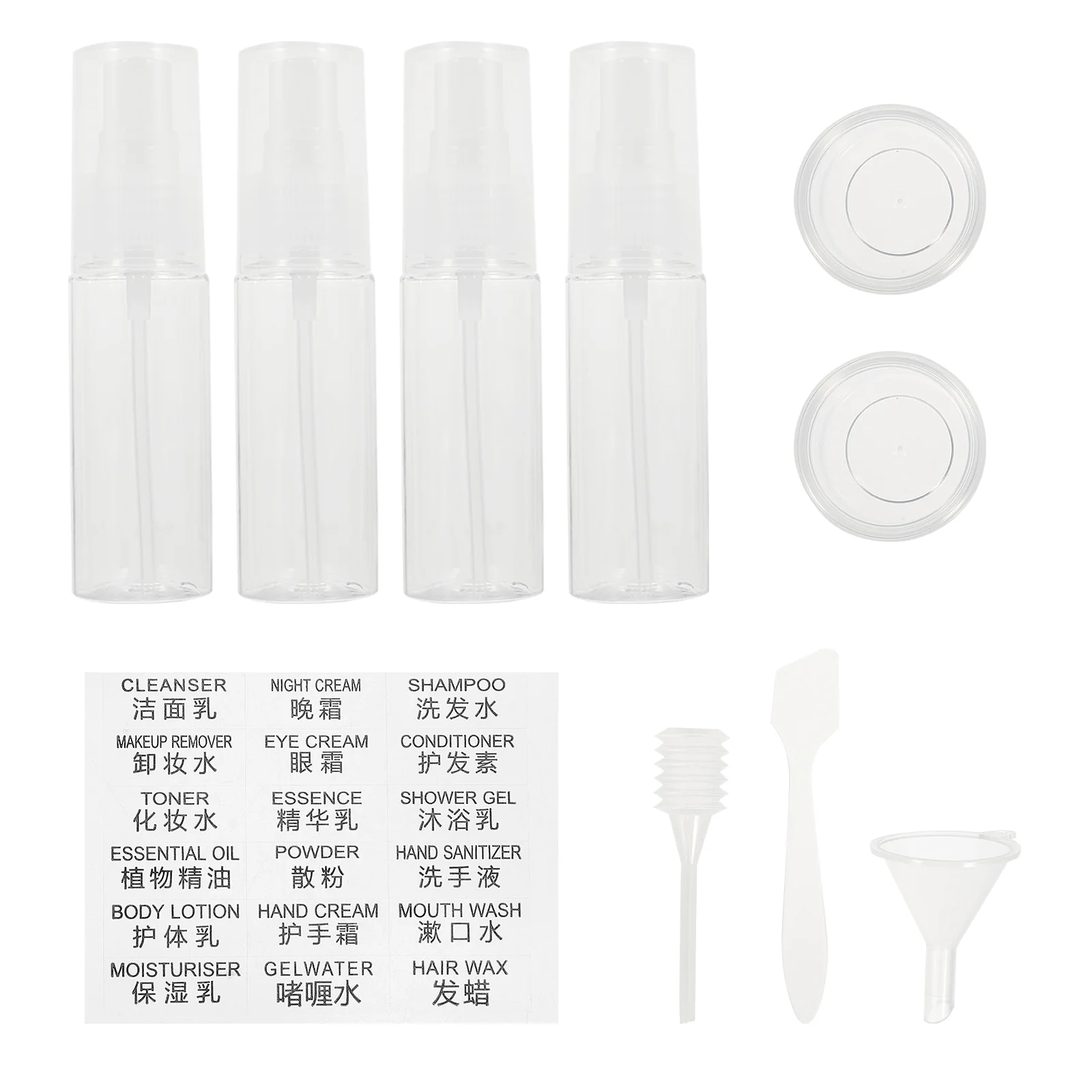 Bottle Travel Bottles Dispenser Empty Container Refillable Soap Makeup Containers Lotion Pump Spray Clear Shampoo Hand Liquid
Bottle Travel Bottles Dispenser Empty Container Refillable Soap Makeup Containers Lotion Pump Spray Clear Shampoo Hand Liquid