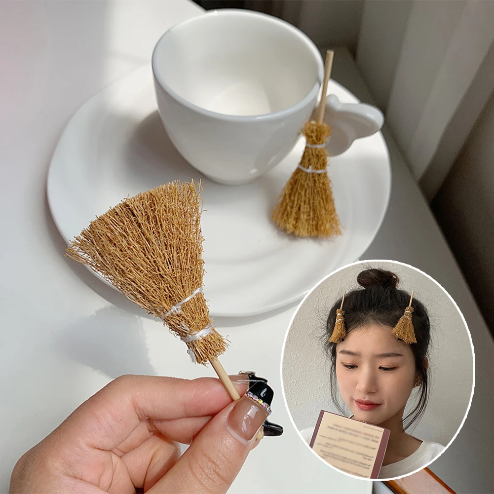 1Pcs Japanese Personality Small Cute Simulation Food Broom Hairpin Funny Headdress Headwear Girls Hair Clip Hand-made Small Gift
1Pcs Japanese Personality Small Cute Simulation Food Broom Hairpin Funny Headdress Headwear Girls Hair Clip Hand-made Small Gift