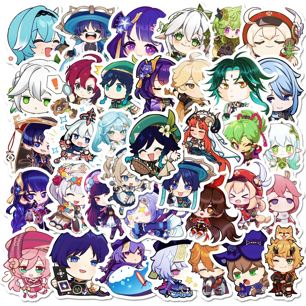 10/30/50pcs Anime Game Genshin Impact Stickers Kawaii Girls Cartoon Decals Decorative Phone Case Laptop Diary Cute Sticker Packs
10/30/50pcs Anime Game Genshin Impact Stickers Kawaii Girls Cartoon Decals Decorative Phone Case Laptop Diary Cute Sticker Packs