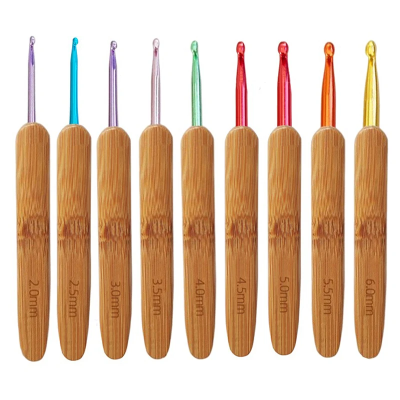 9PCS Bamboo Knitting Needles Set Crochet Hooks Set Embroidery Needle Wooden Knitting Crochet Needles Crochet Kit 2-6 mm
9PCS Bamboo Knitting Needles Set Crochet Hooks Set Embroidery Needle Wooden Knitting Crochet Needles Crochet Kit 2-6 mm