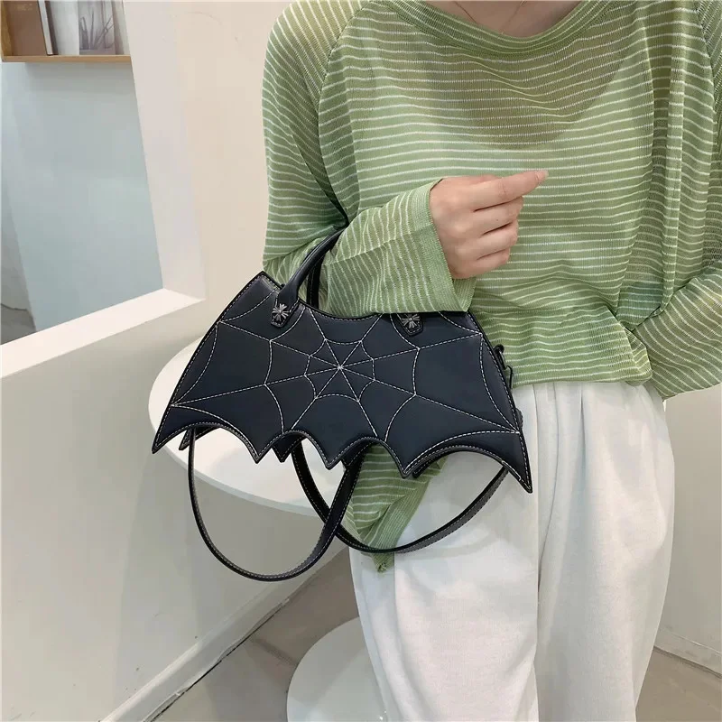 

New fashion creative spoof fun Halloween personality bat handbag messenger bag