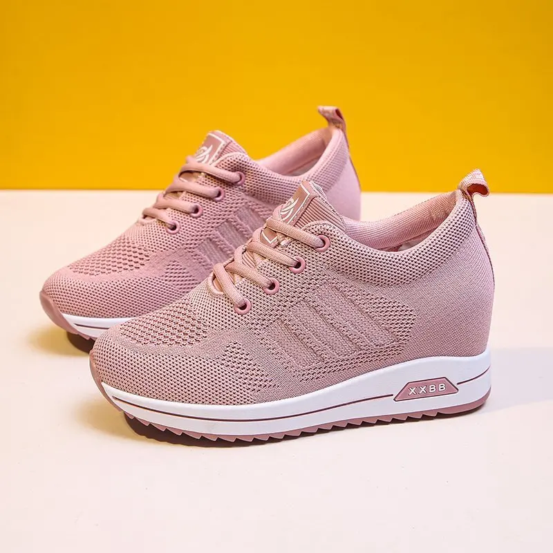 New Women Sock Shoes Platform Sneakers Breathable Mesh Height-increasing Lace up Chunky Shoes Female Casual Flats Walking Shoes
New Women Sock Shoes Platform Sneakers Breathable Mesh Height-increasing Lace up Chunky Shoes Female Casual Flats Walking Shoes
