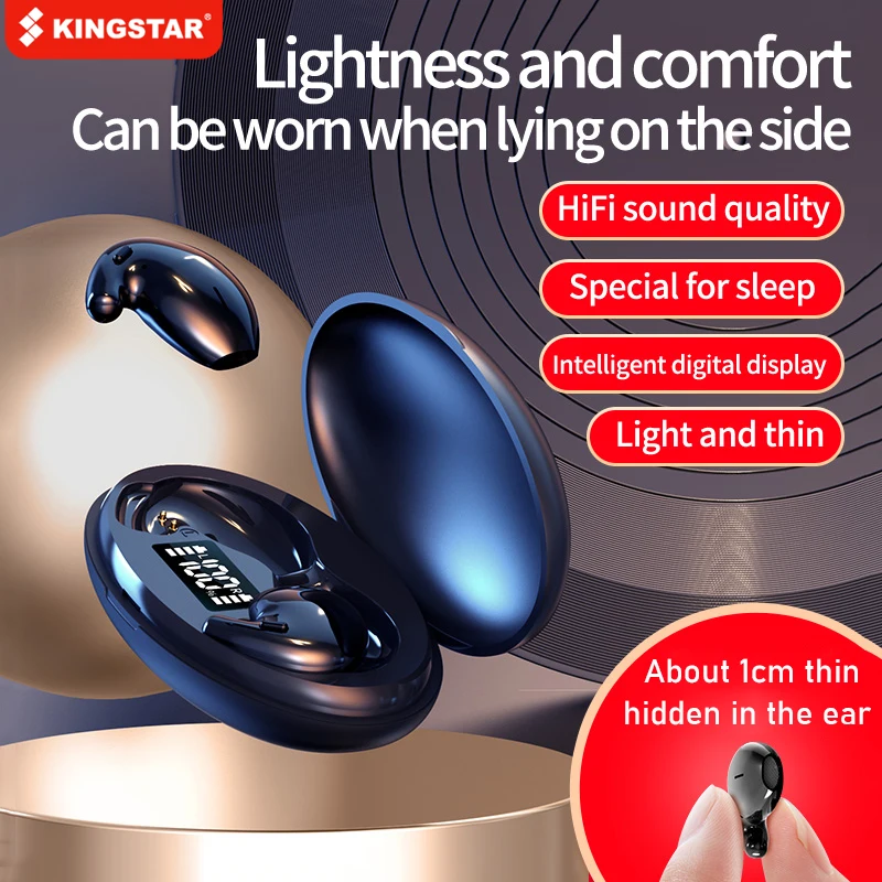 KINGSTAR TWS Bluetooth 5.1 Earphones Wireless Headphones Stereo Noise Reduction Earbuds With Mic Gaming Headset Long Stanbdy
KINGSTAR TWS Bluetooth 5.1 Earphones Wireless Headphones Stereo Noise Reduction Earbuds With Mic Gaming Headset Long Stanbdy