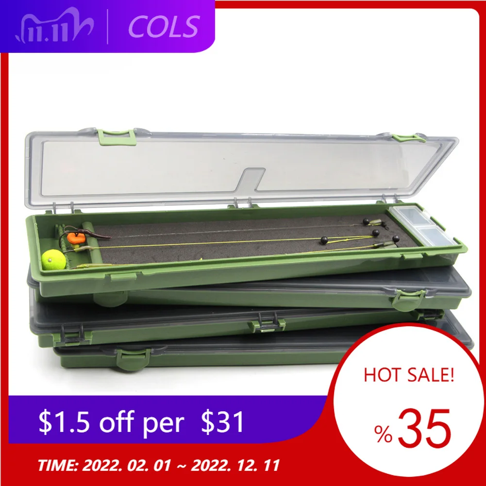 Carp Fishing Hair Rig Tackle Box Waterproof Hold Rigs Storage Case With 15 Pins Dustproof Pesca Iscas Tools
Carp Fishing Hair Rig Tackle Box Waterproof Hold Rigs Storage Case With 15 Pins Dustproof Pesca Iscas Tools