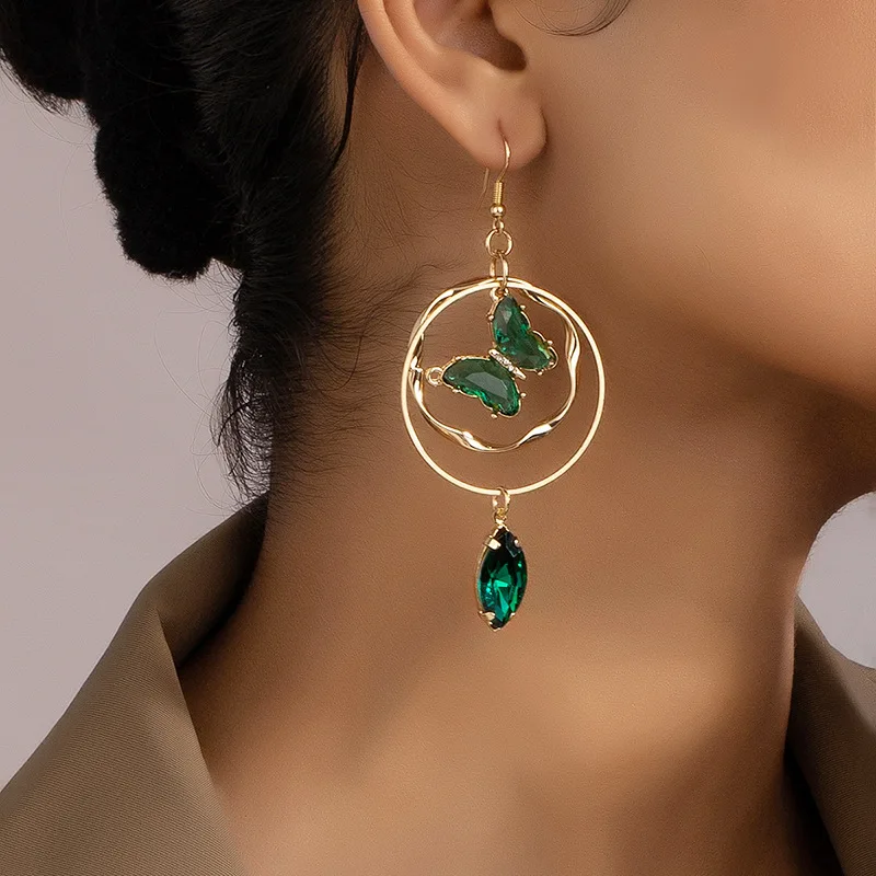 2022 New Ins Gold Metal Green Acrylic Butterfly Insects Piercing Drop Earrings Trendy Korean Fashion Women Party Jewelry
2022 New Ins Gold Metal Green Acrylic Butterfly Insects Piercing Drop Earrings Trendy Korean Fashion Women Party Jewelry