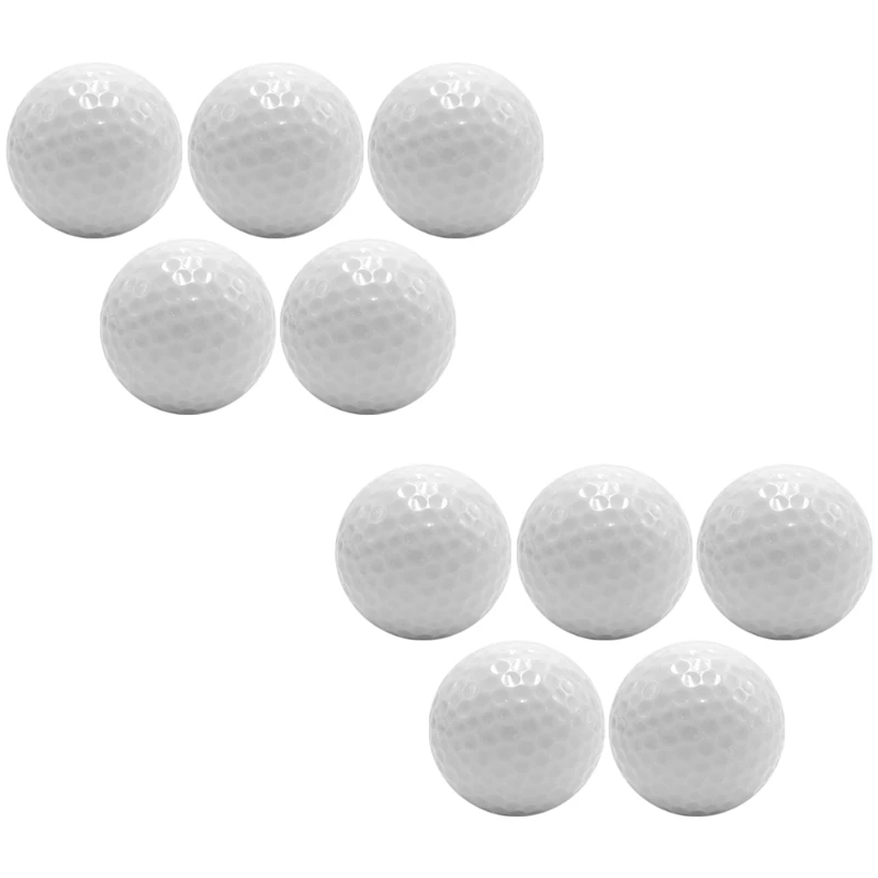 

Top!-10 Pcs LED Lighted Golf Balls LED Golf Practice Ball Special Golf Balls Constant Brightness Glitter For Playing At Night