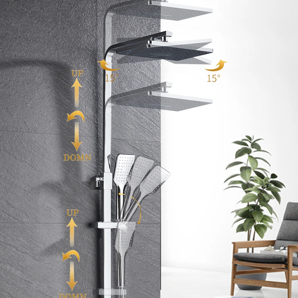 Хромированный дождевой настенный смеситель для душа, поворотная лейка, набор для душа, насадка для душа, дождевой смеситель для ванной комн...
Хромированный дождевой настенный смеситель для душа, поворотная лейка, набор для душа, насадка для душа, дождевой смеситель для ванной комн...