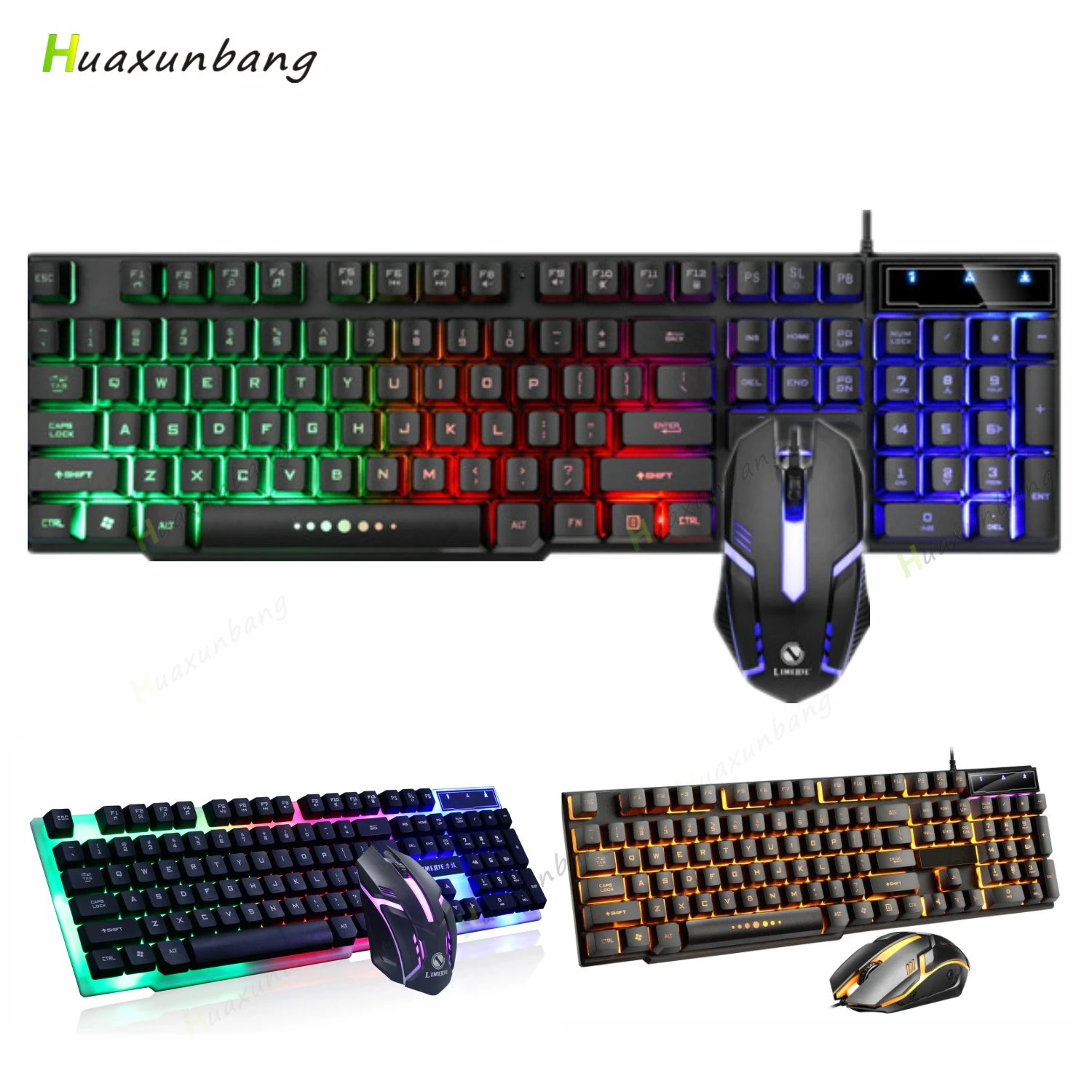 Gaming Keyboard And Mouse Gamer Keyboards For PC Computer Laptop LED RGB Backlit USB Wired Waterproof MultiMedia Mouse Keyboard
Gaming Keyboard And Mouse Gamer Keyboards For PC Computer Laptop LED RGB Backlit USB Wired Waterproof MultiMedia Mouse Keyboard