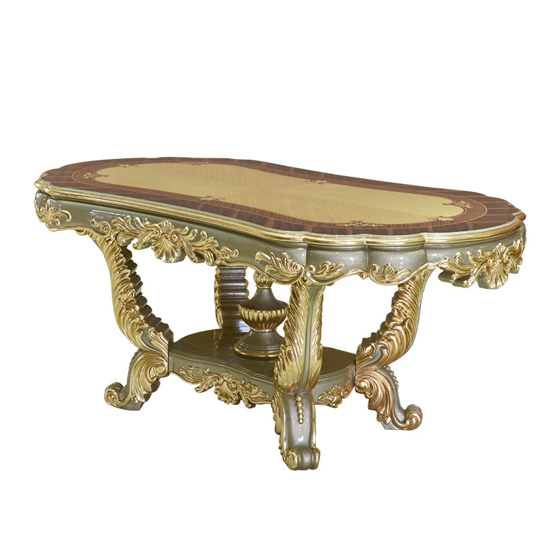 Solid wood villa furniture European-style household dining table and chair combination large apartment champagne gold
Solid wood villa furniture European-style household dining table and chair combination large apartment champagne gold