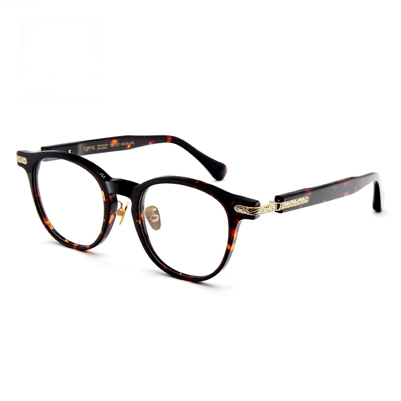 New Vintage Round Elegant Acetate Handmade Eyeglasses for Men and Women High Quality Titanium Eyewear Optical Glasses Frames
New Vintage Round Elegant Acetate Handmade Eyeglasses for Men and Women High Quality Titanium Eyewear Optical Glasses Frames