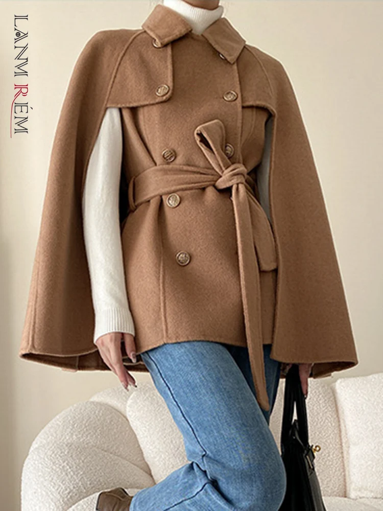 LANMREM дизайнерское двустороннее шерстяное пальто для женщин с отворотом на поясе повседневное Свободное пальто мода 2023 Новинка Зима Весна ...
LANMREM дизайнерское двустороннее шерстяное пальто для женщин с отворотом на поясе повседневное Свободное пальто мода 2023 Новинка Зима Весна ...