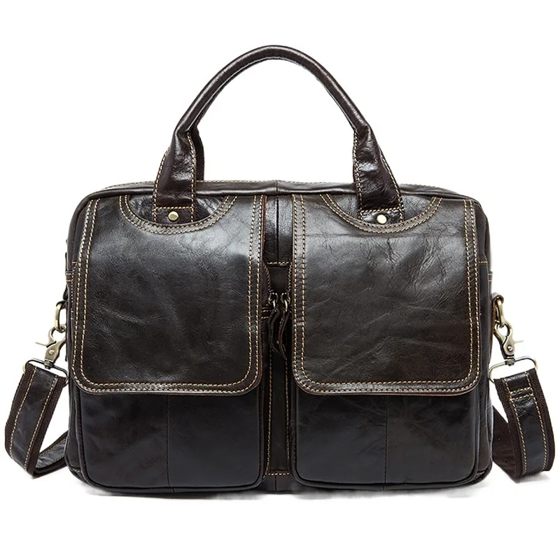 Bag Men Leather Briefcases for 14'' Laptop Bag Business Men Bags for Document Computer Messenger Laptop Briefcases 8002
Bag Men Leather Briefcases for 14'' Laptop Bag Business Men Bags for Document Computer Messenger Laptop Briefcases 8002