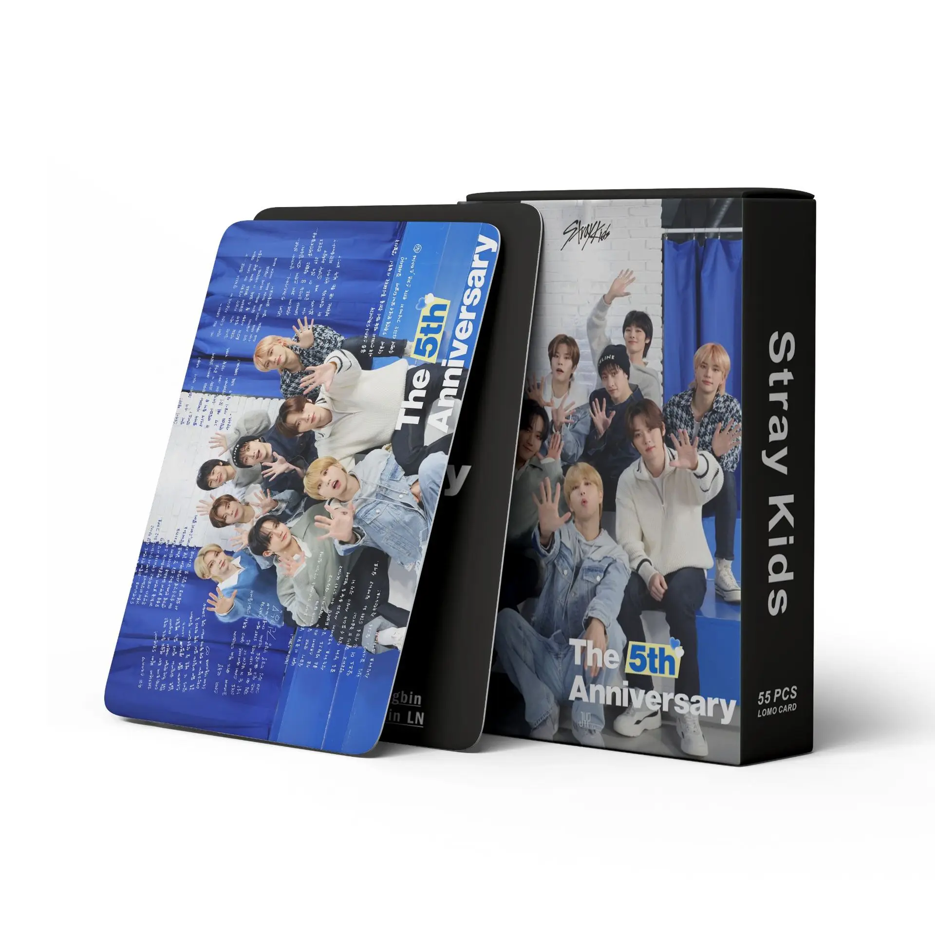55pcs/set Kpop Idol Lomo Cards Stray Kids 5th Anniversary Photocards Photo Card Postcard for Fans Collection
55pcs/set Kpop Idol Lomo Cards Stray Kids 5th Anniversary Photocards Photo Card Postcard for Fans Collection