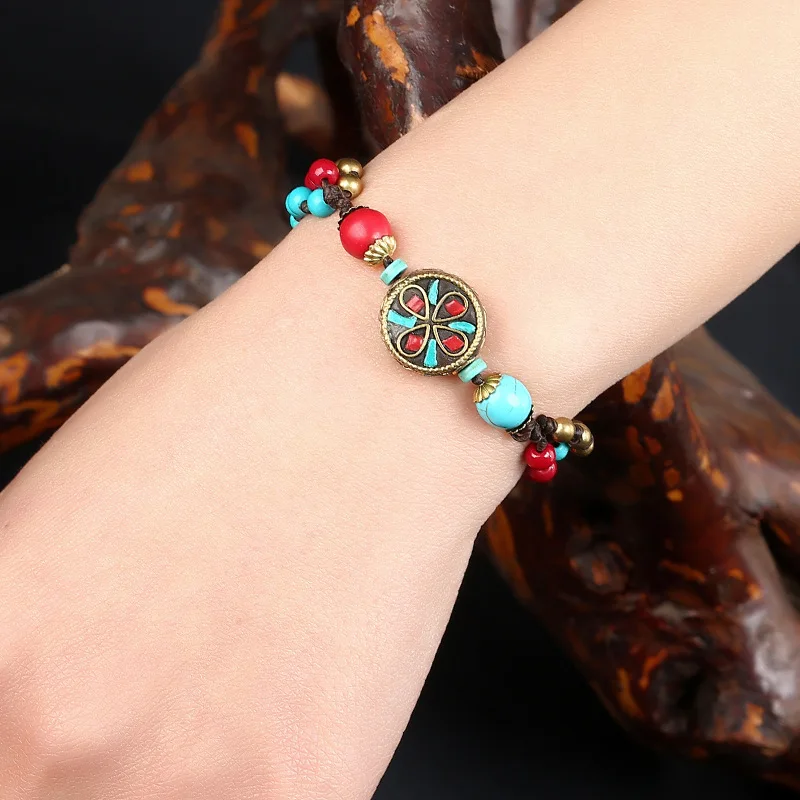 Trendy Sweet Semi-precious Stones Beaded Charm Bracelet Womens Hand-knit Multilayer Inspired Bangle Boho Retro Femme Hand Chains
Trendy Sweet Semi-precious Stones Beaded Charm Bracelet Womens Hand-knit Multilayer Inspired Bangle Boho Retro Femme Hand Chains