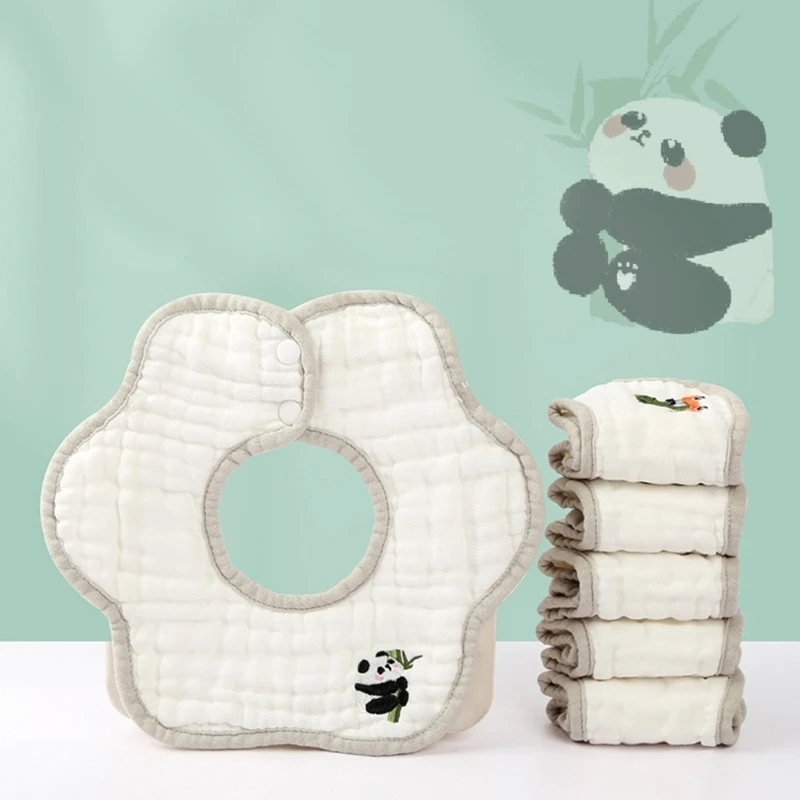 Baby Flower Edge Bib Burp Cloth Cotton Drooling Bib for Newborn Teething Bib Embroidery Bandanas High Absorbent Nursing Bib
Baby Flower Edge Bib Burp Cloth Cotton Drooling Bib for Newborn Teething Bib Embroidery Bandanas High Absorbent Nursing Bib
