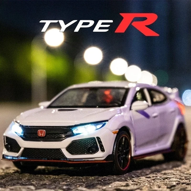 1/32 Honda Civic Type-R Car Model Alloy Diecast Toy Simulation With Sound And Light Racing Vehicle Boys Gifts For Children
1/32 Honda Civic Type-R Car Model Alloy Diecast Toy Simulation With Sound And Light Racing Vehicle Boys Gifts For Children