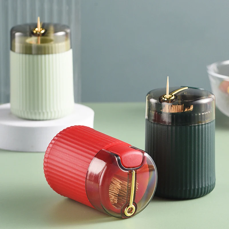 Simple Toothpick Box Toothpick Dispenser Ceative Push Automatic Eject Toothpick Jar Holder Household Convenient Gift Home Gadget
Simple Toothpick Box Toothpick Dispenser Ceative Push Automatic Eject Toothpick Jar Holder Household Convenient Gift Home Gadget