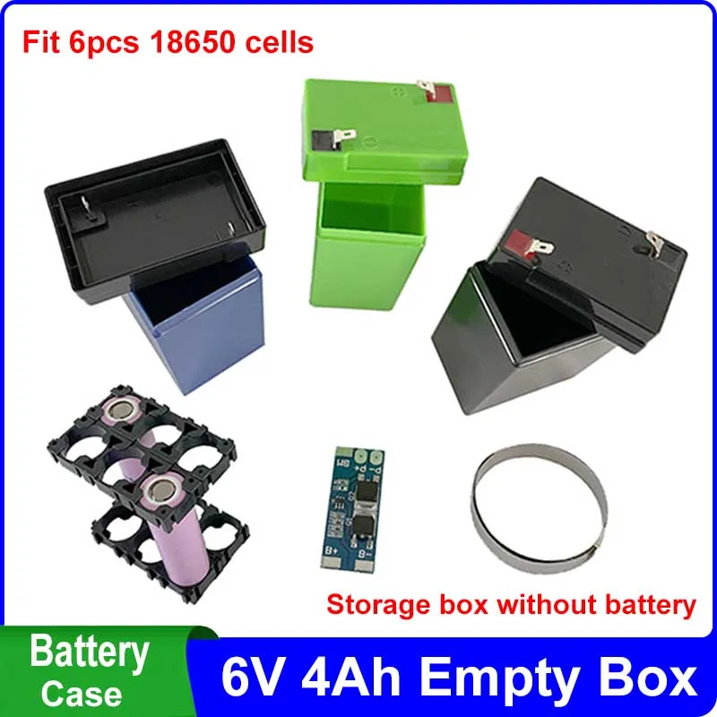 6V 4Ah Storage Box 6V4Ah Battery Case Fit 6PCS 18650 Cells 6.4V 7.2V 4Ah 6Ah Holder Nickel Strip 2S 8A BMS for DIY Battery Pack
6V 4Ah Storage Box 6V4Ah Battery Case Fit 6PCS 18650 Cells 6.4V 7.2V 4Ah 6Ah Holder Nickel Strip 2S 8A BMS for DIY Battery Pack