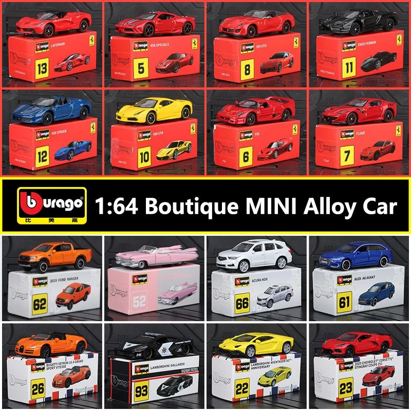 Bburago 1/64 Ferrari Golf Porsche Bugatti Alloy Car Model Diecasts & Toy Vehicles Toy Pocket Car Decoration Kid Toys Gifts Boy
Bburago 1/64 Ferrari Golf Porsche Bugatti Alloy Car Model Diecasts & Toy Vehicles Toy Pocket Car Decoration Kid Toys Gifts Boy