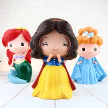 Fairy Cartoon Princess Piggy Bank for Kids Girls Toys Gift Large Money Saving Box Coins Holder Organizer Vinyl Kawaii Room Decor
